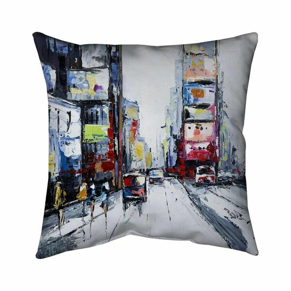 Fondo 20 x 20 in. Time Square-Double Sided Print Indoor Pillow FO2798708